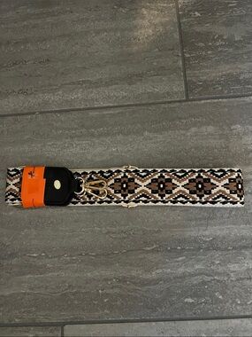 Montana West Black and White Geometric Guitar purse strap